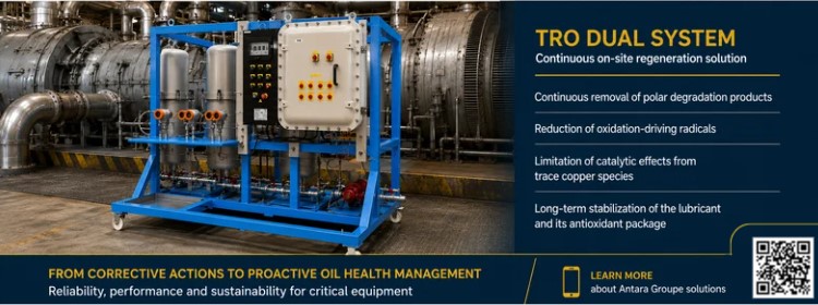 TRO Dual lubricant regeneration solution used in refinery case study
